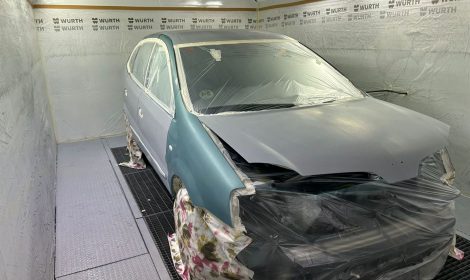 Reparación de chapa y pintura en Cambrils Tarragona Nissan Almera Tino